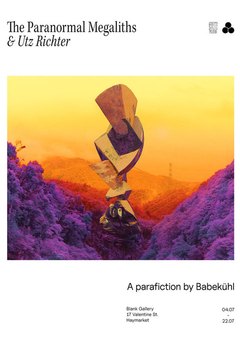 The Paranormal Megaliths & Utz Richter exhibition poster (A2)