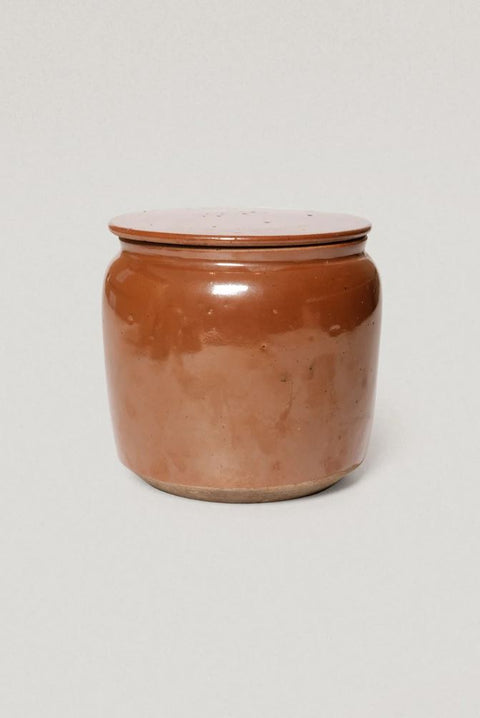 Antique Brown Pickle Jar