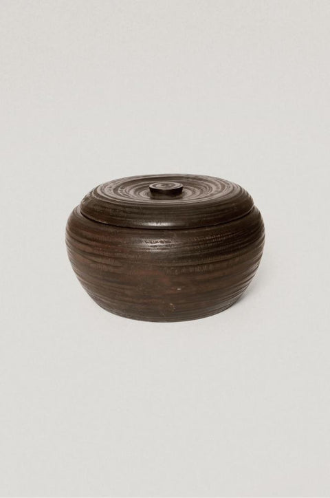 Antique Round Wooden Snack Box